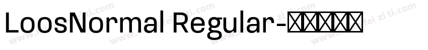 LoosNormal Regular字体转换